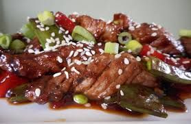 Biefstuk reepjes in ketjap saus